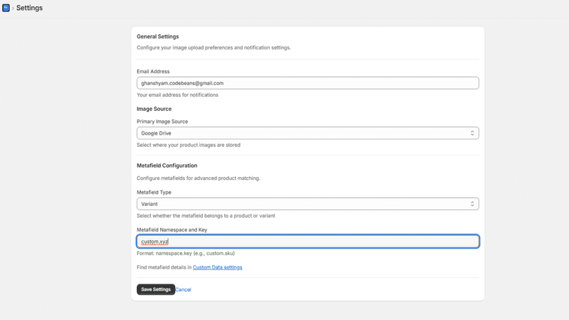 CFO Bulk Image Upload