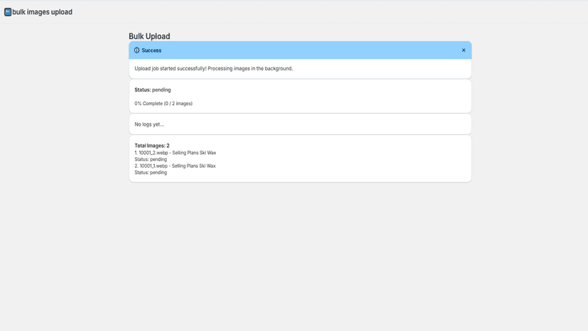 CFO Bulk Image Upload