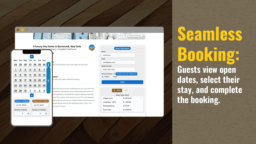 Enable guests to seamlessly view & book open days on your site