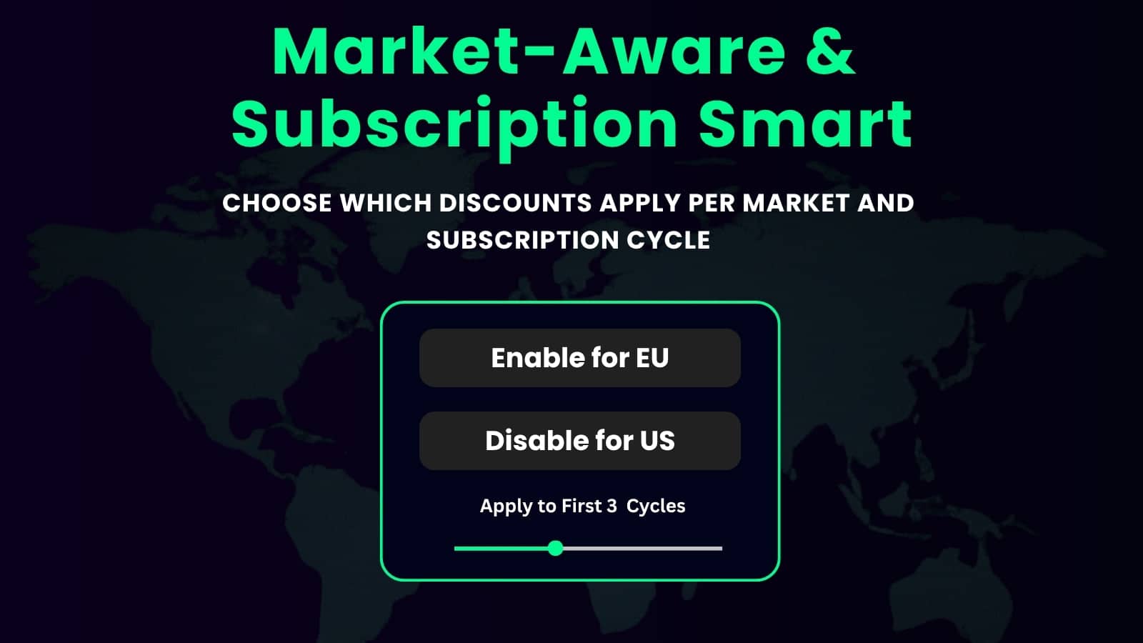 Offer discount to onetime purchase and subscription