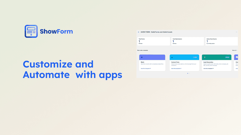 Customize form with AI Apps