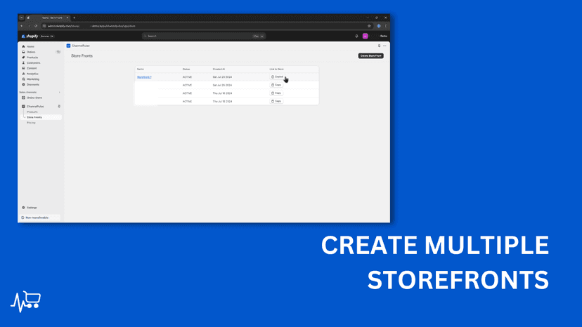 create store fronts