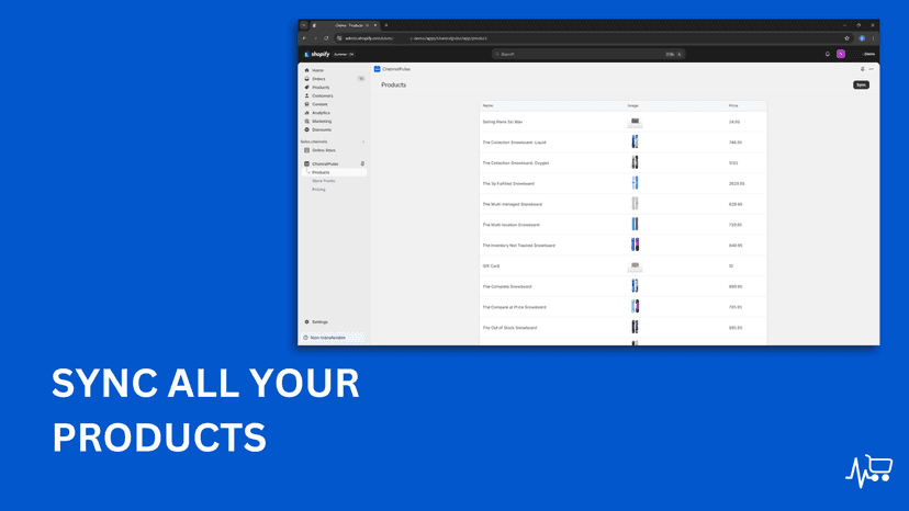 sync all product