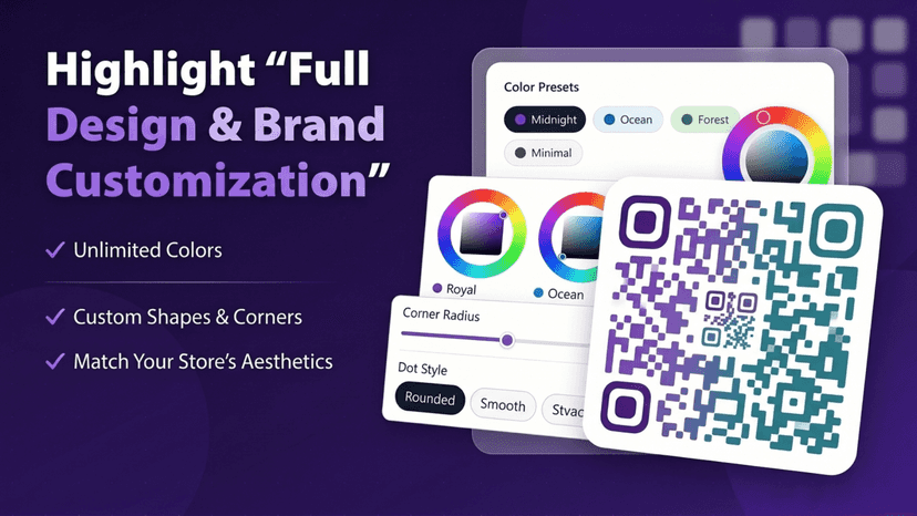 Color customization panel with style options