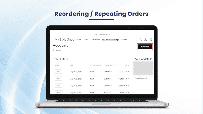 4 - Reordering Repeating Orders