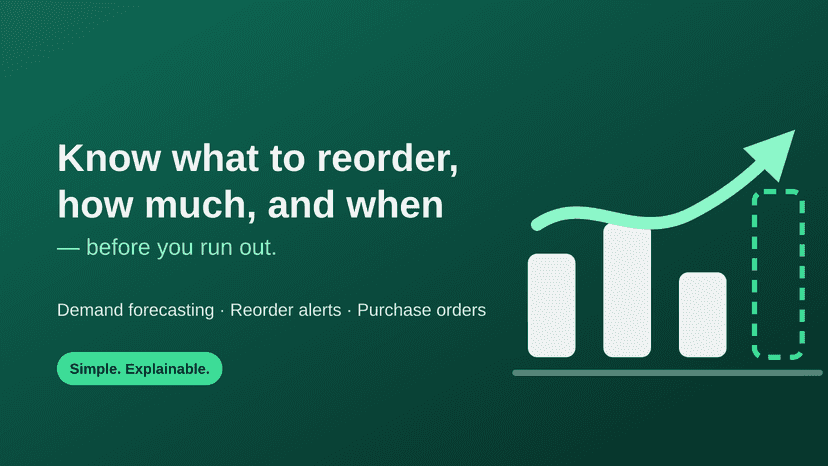 Stockahead - know what to reorder, how much, and when