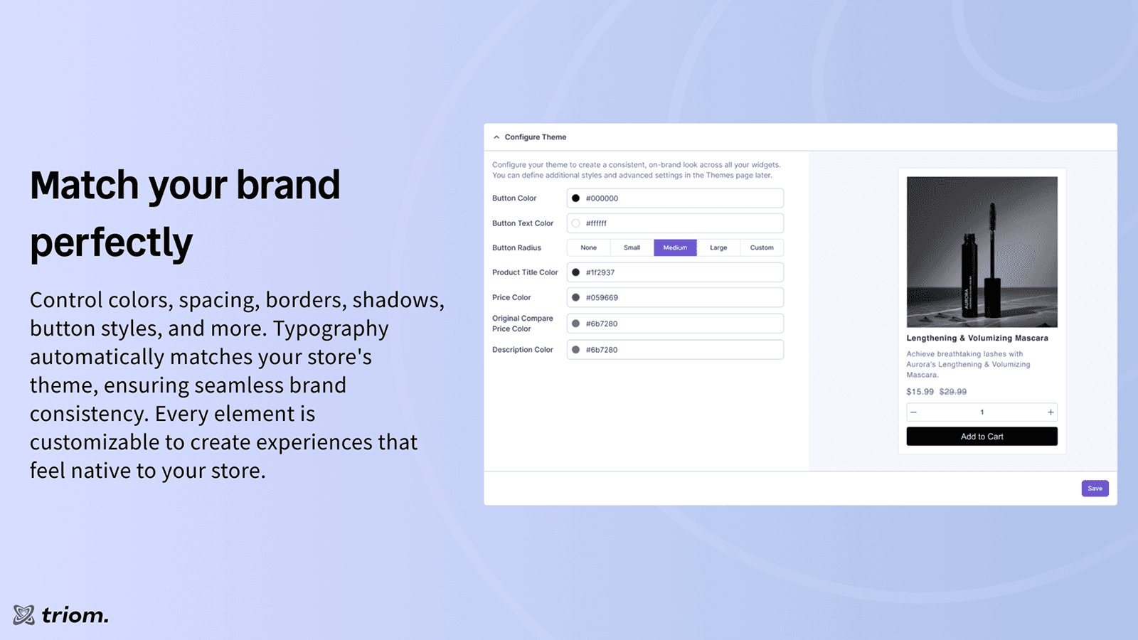 match your brand perfectly