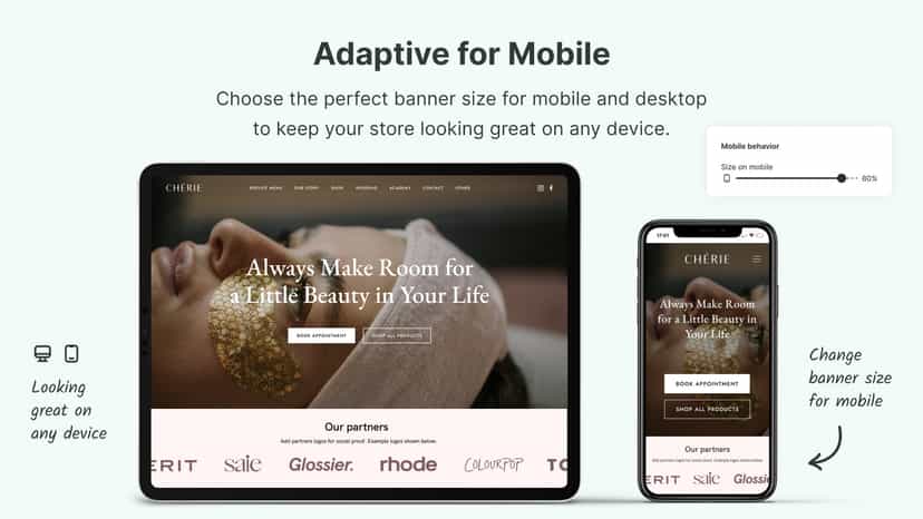 Logo banner looking great on any device