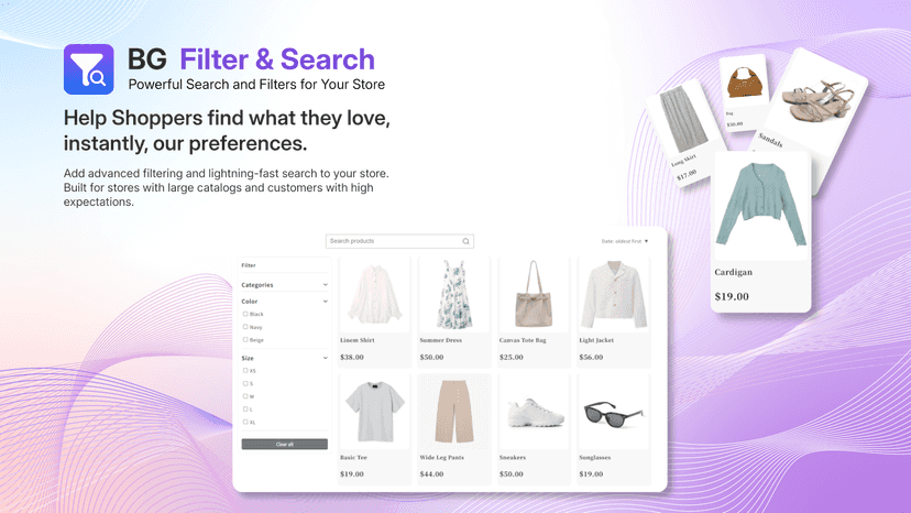 BG Filter & Search