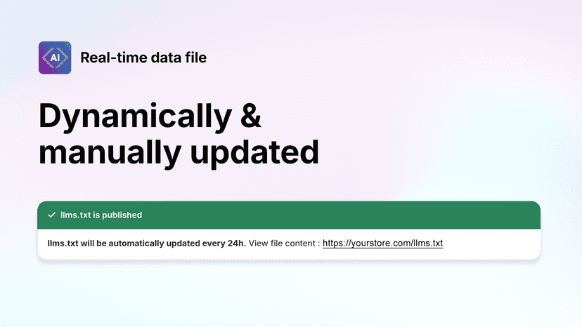 Dynamically & manually updated