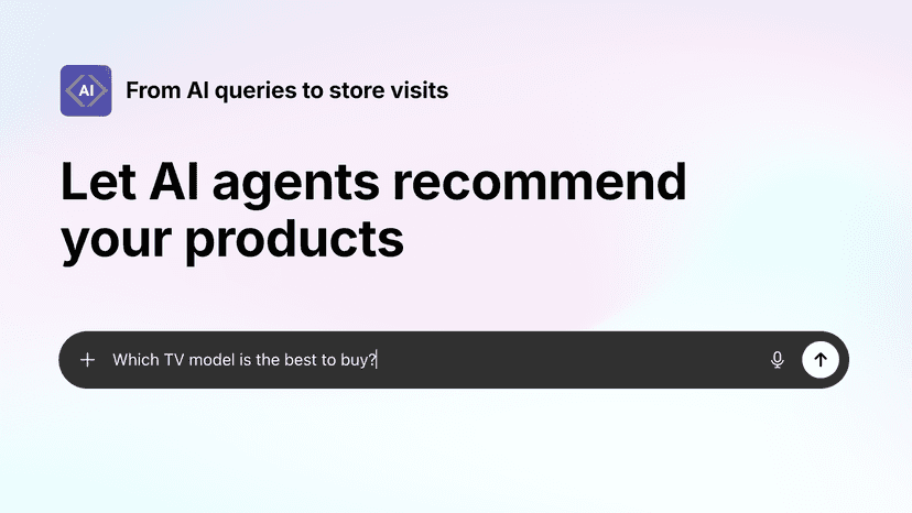 Let AI agents recommend your products