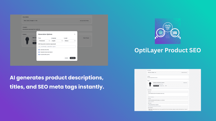 Job listing management screen in a Shopify app with fields for r