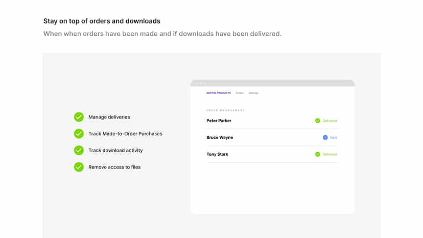 Deliver your Digital Products the way you want