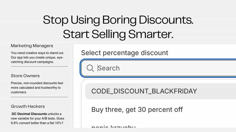 stop using boring discounts