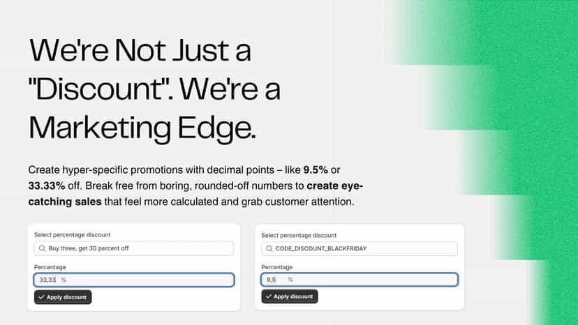 were not just a discount