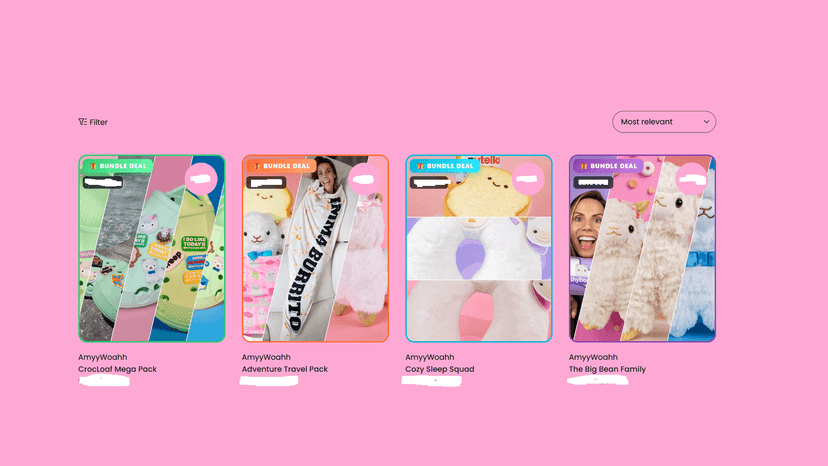 view of the badge for the bundles and discounts