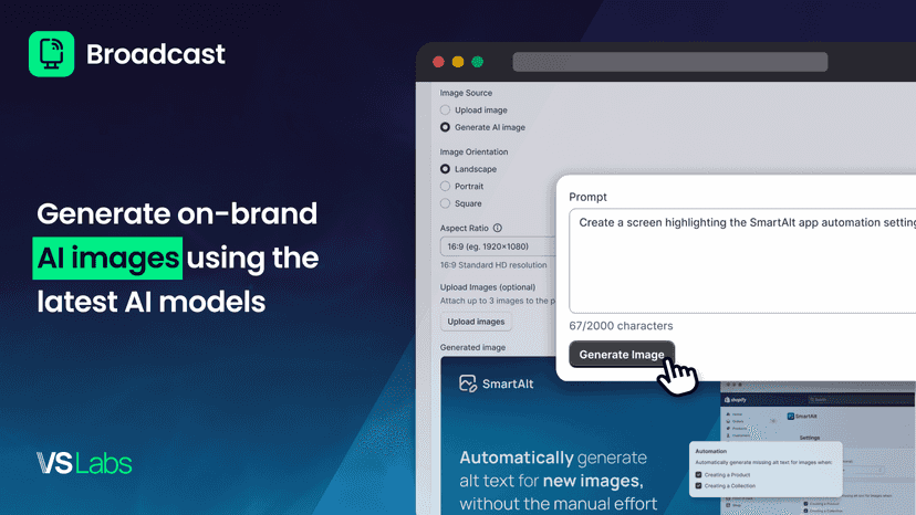Generate on-brand AI images using the latest AI models
