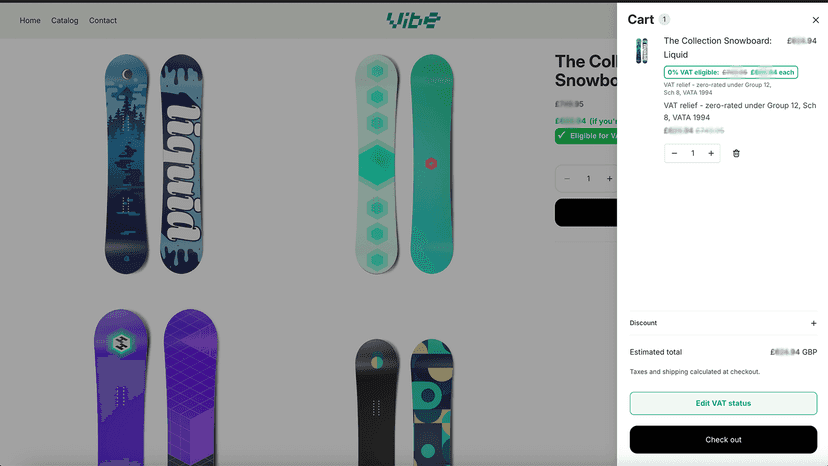 Discount item in cart