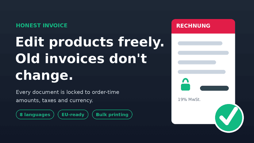 Invoice in your customer's language