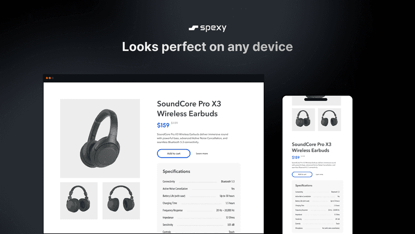 Responsive & Adaptive - looks perfect on any device