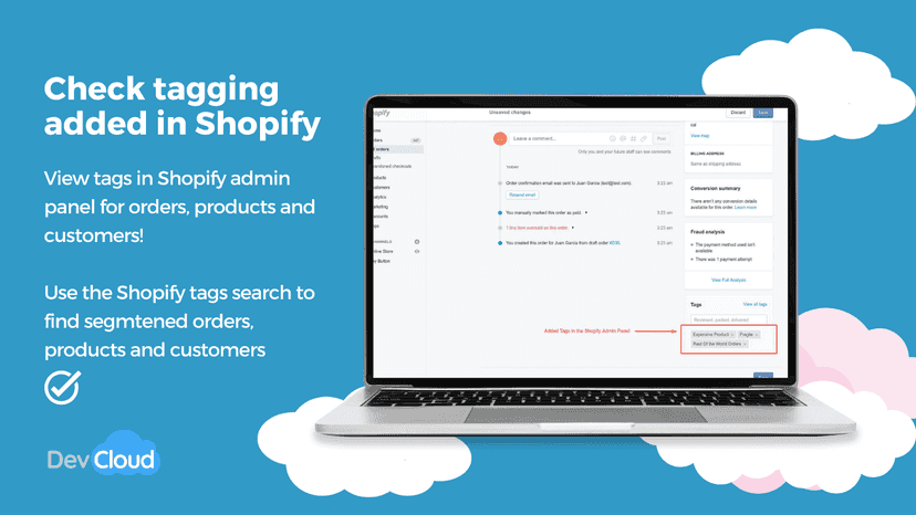 Shopify Admin Tags