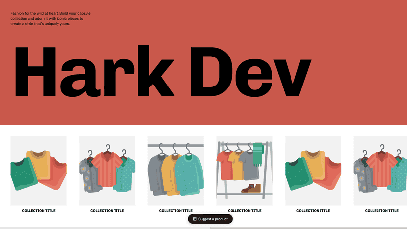 Widget floating on storefront