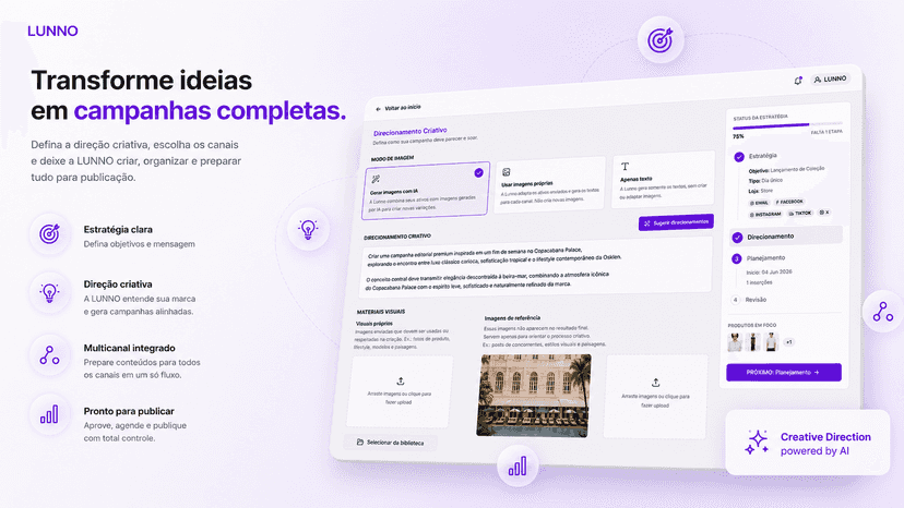 LUNNO – Dê personalidade e direção criativa à sua campanha.