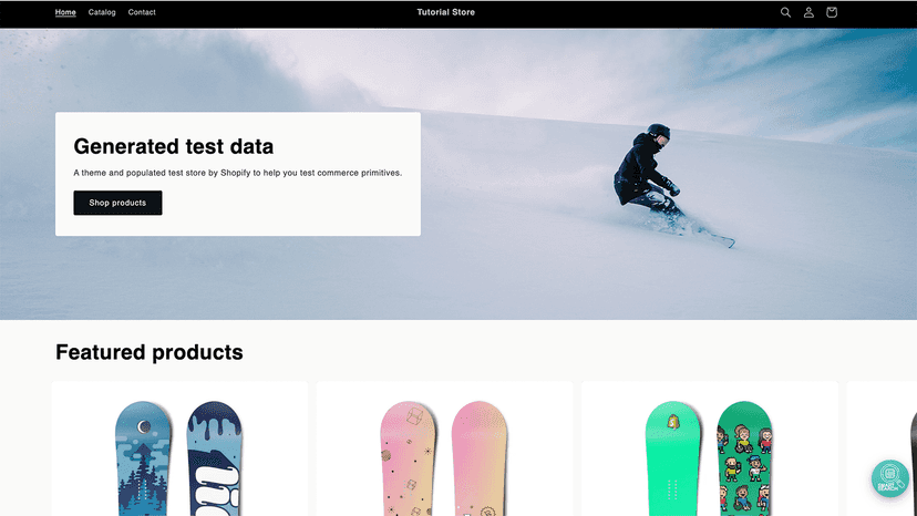 Widget on page