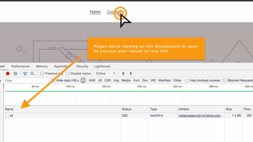 The speed improvement can increase conversion noticeably