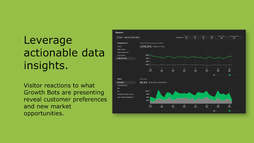 Leverage actionable data insights.
