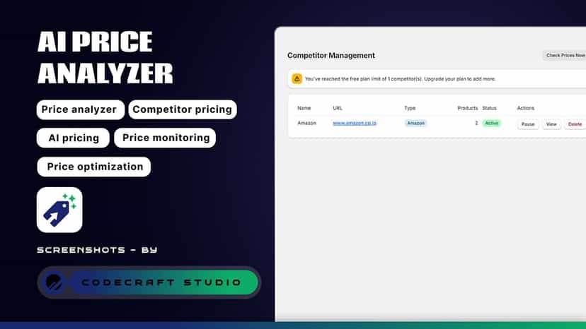 Competitor Price Comparison View