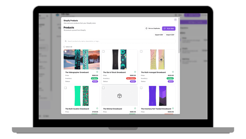 Sync Products