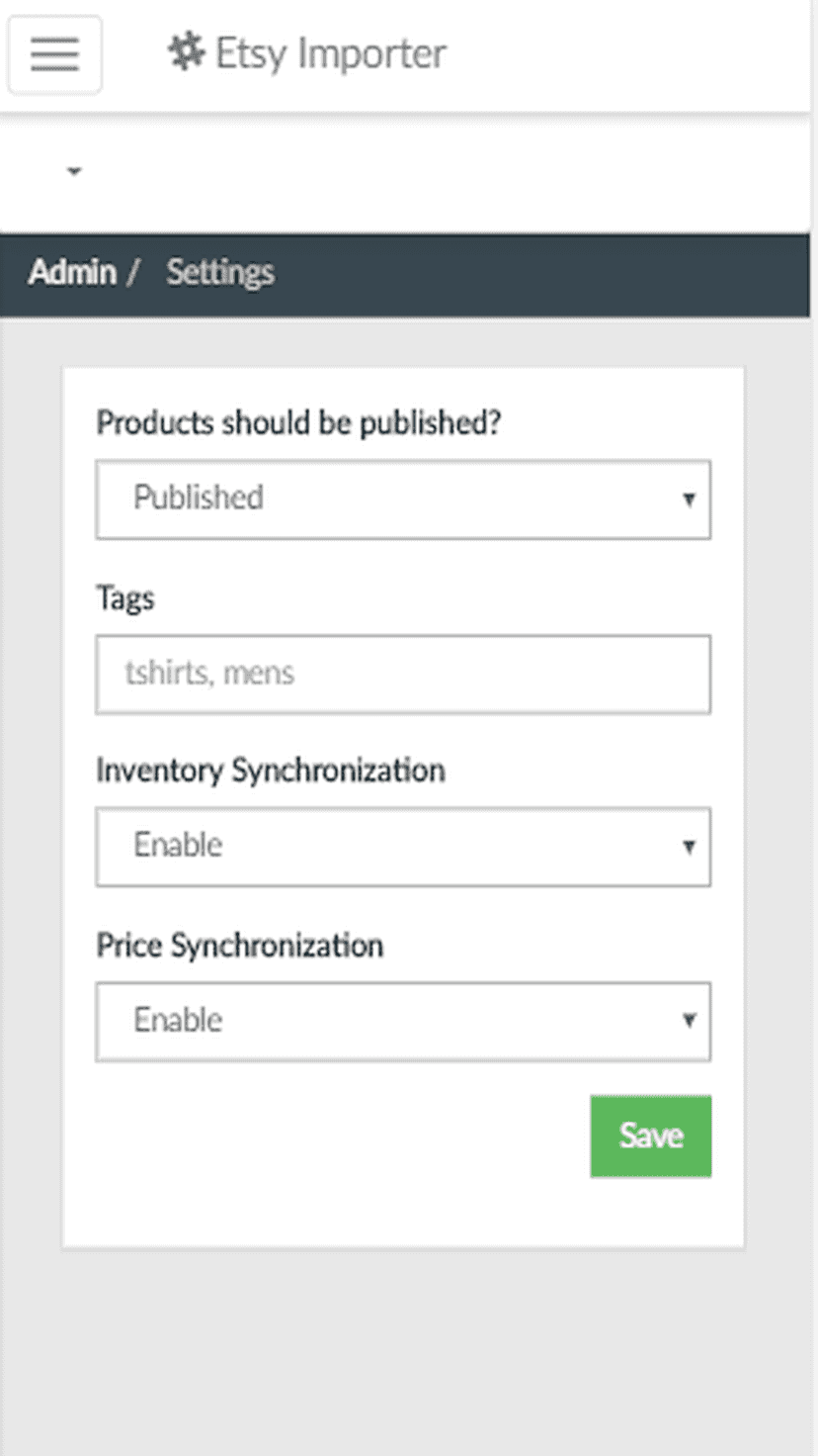 Screenshot Dashboard