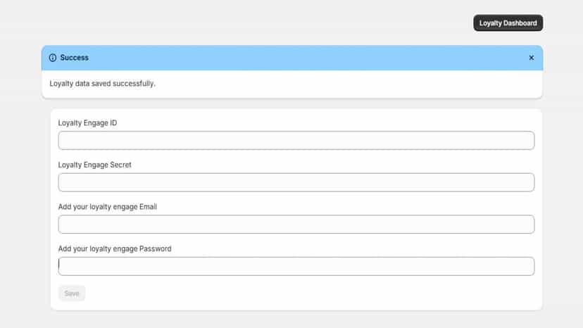 Shopify Panel Settings