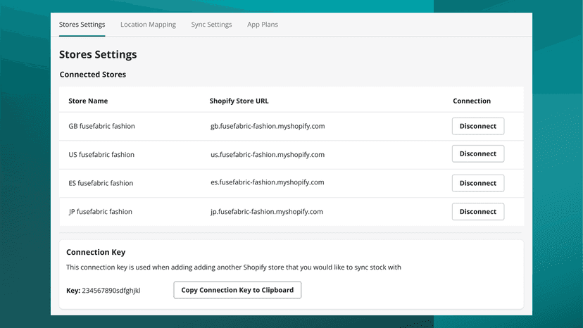 Sync inventory across multiple stores