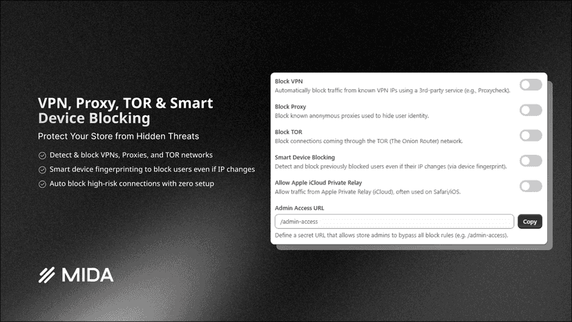 VPN, Proxy, TOR & Smart Device Blocking
