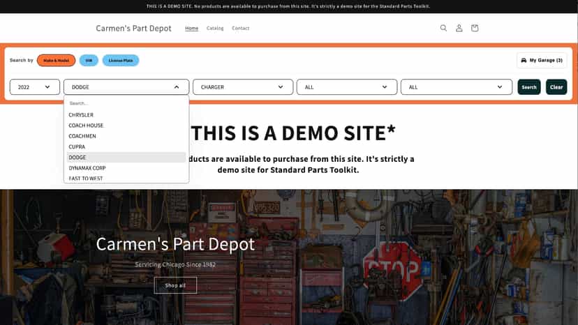 Year Make Model Part Lookup