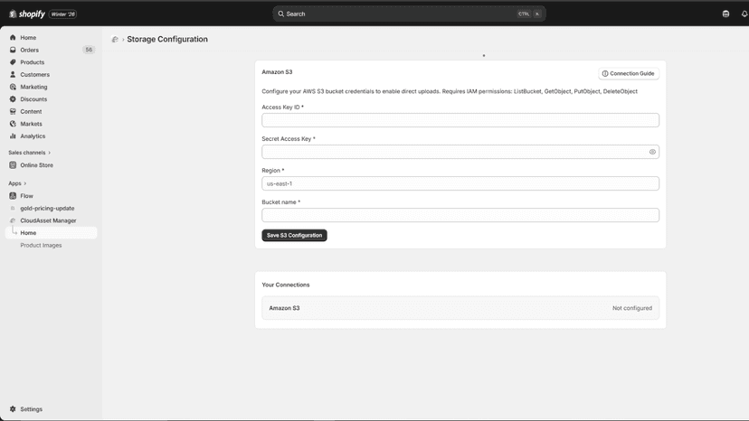 App home page