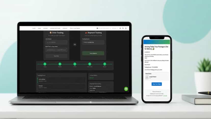 Real-time shipping timelines & email notifications