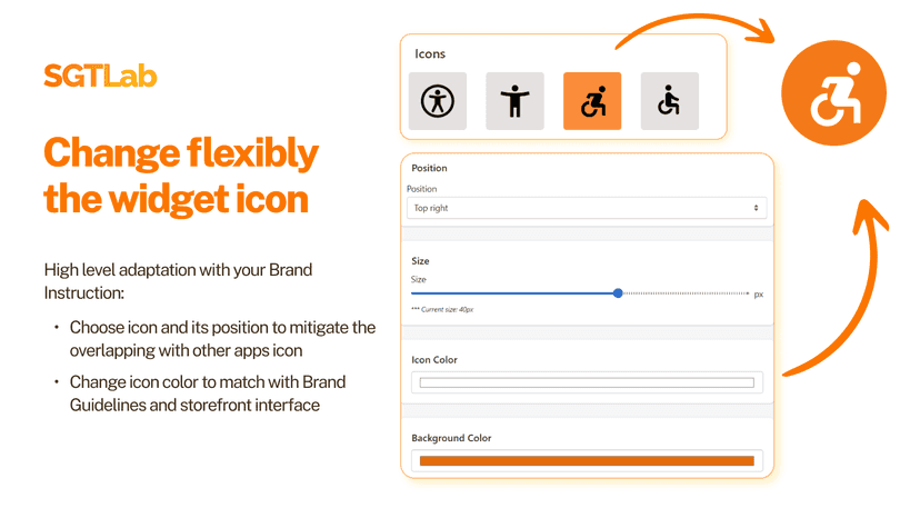 Accessibility by SGTLab - easily change Icon