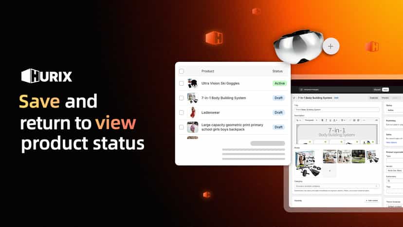 Save and return to view product status