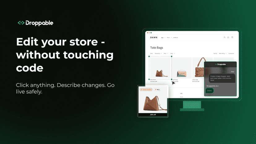 Edit your Shopify Store - Without touching code