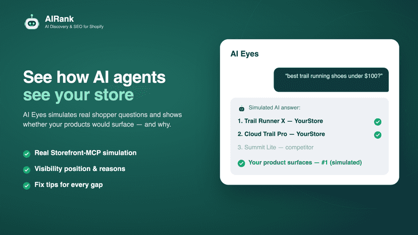 AI Eyes: see if ChatGPT recommends your store products