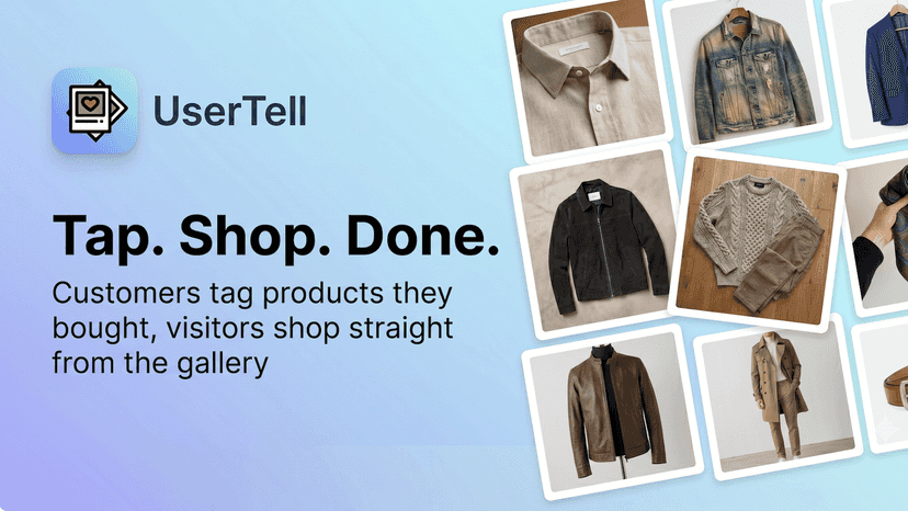 Customers tag products and visitors shop straight from gallery