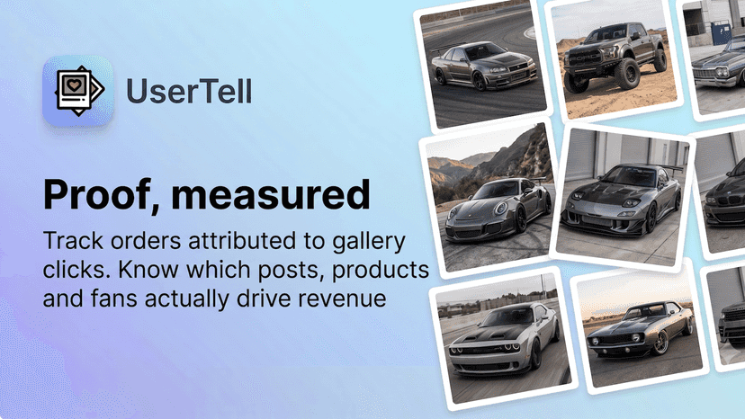 Track orders and know which posts actually drive revenue