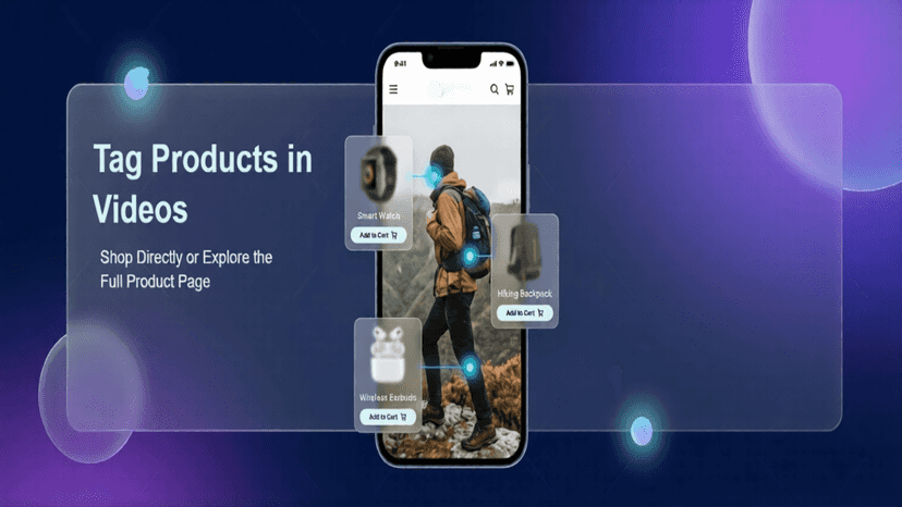 You can attach products to the video