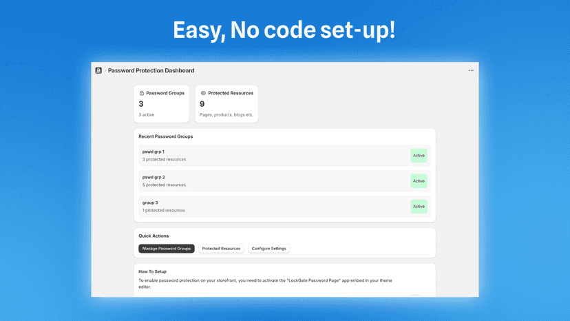 protect any shopify page lock