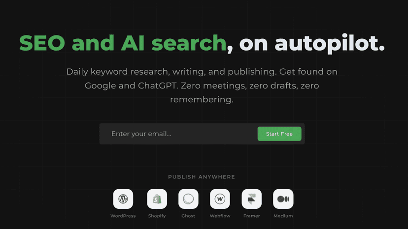 default home page of leafpad