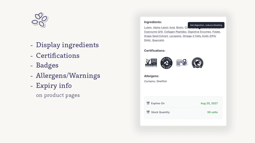 FEFO, ingredients and compliance management