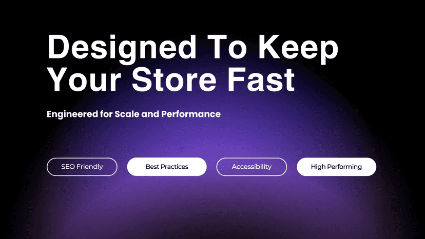 Designed for performance, SEO Friendly